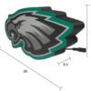 PhiladelphiaEaglesLigthbox_i_medidas Lampara - PHILADELPHIA EAGLES